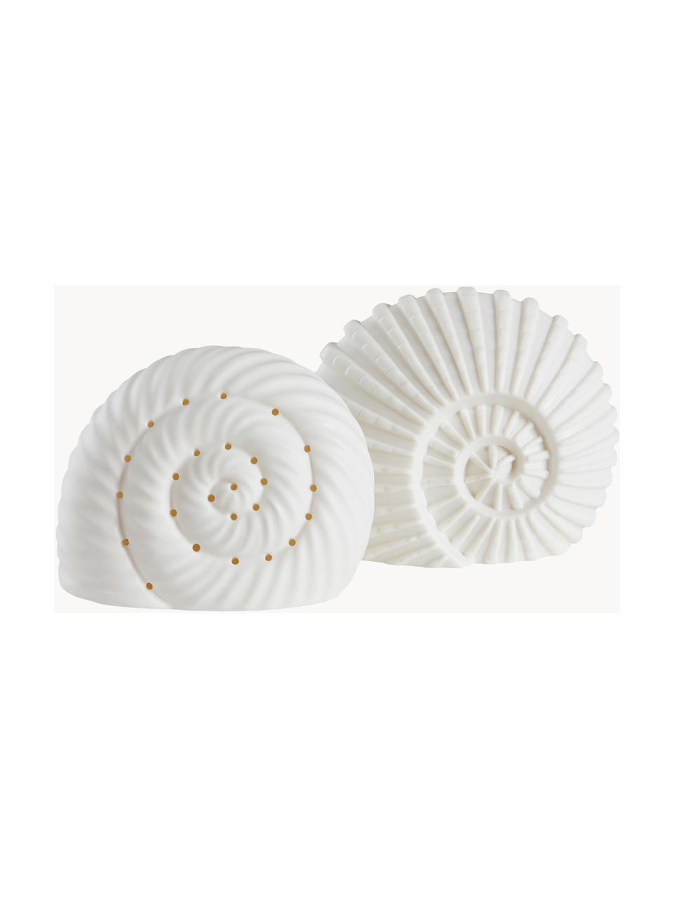 Set de lámparas infantiles LED Willow, 2 uds, a pilas, Cerámica, Off White, Set de diferentes tamaños