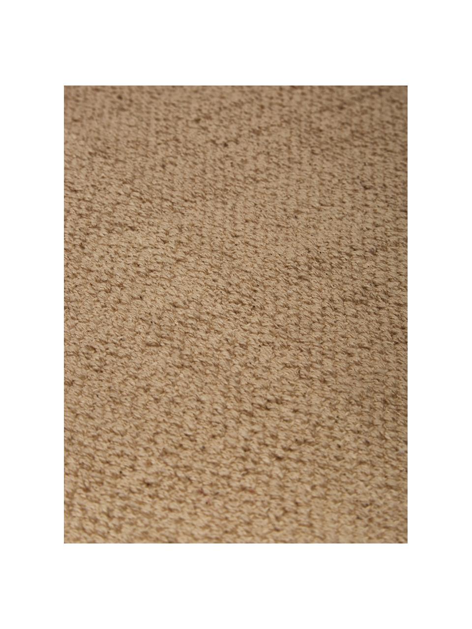 Baumwollteppich Agneta, 100% Baumwolle, Beige, 50 x 80 cm