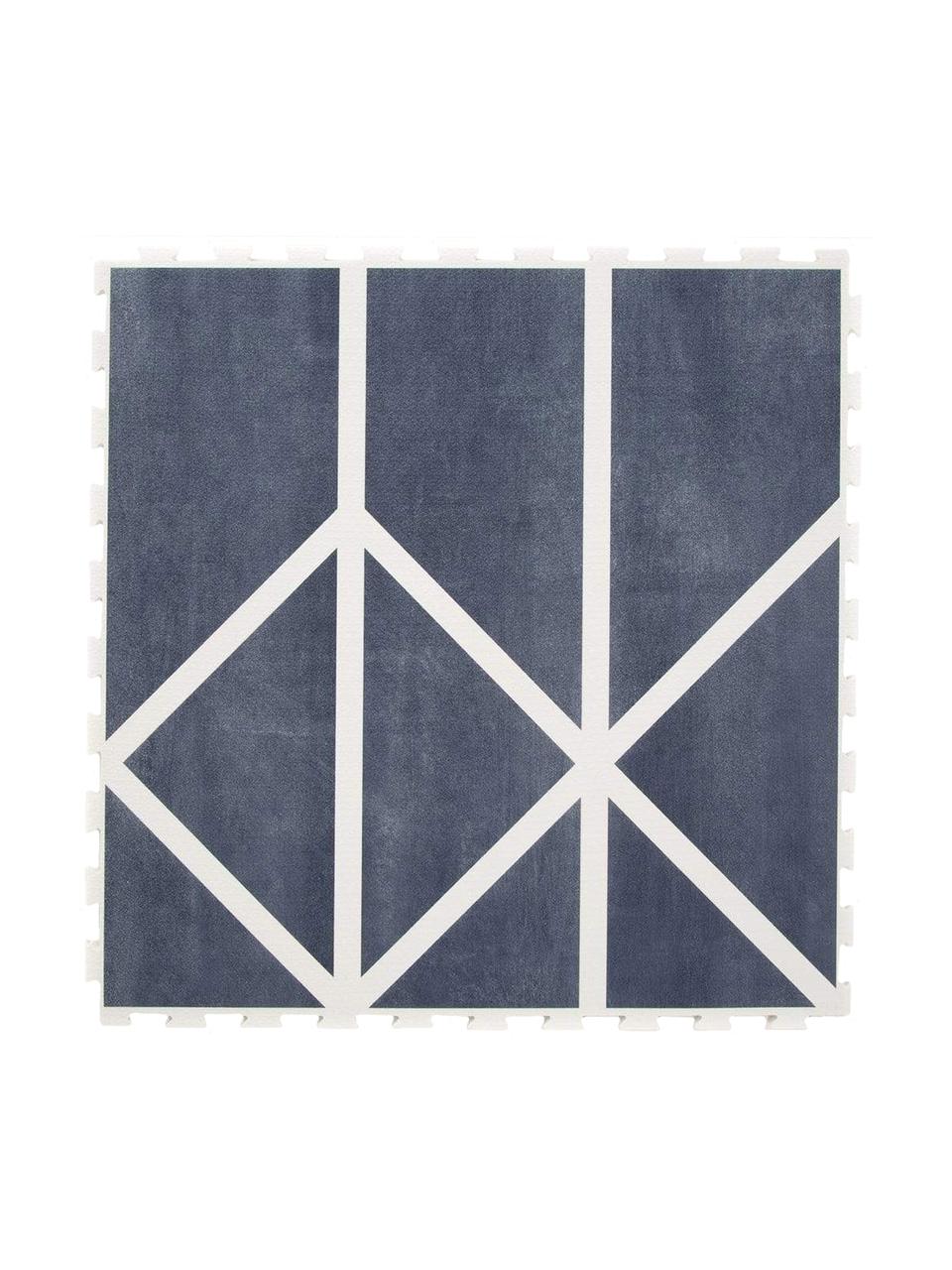 Set de alfombra de juegos Nordic, 18 pzas., Espuma (EVAC), libre de productos tóxicos, Azul, crema, An 120 x L 180 cm