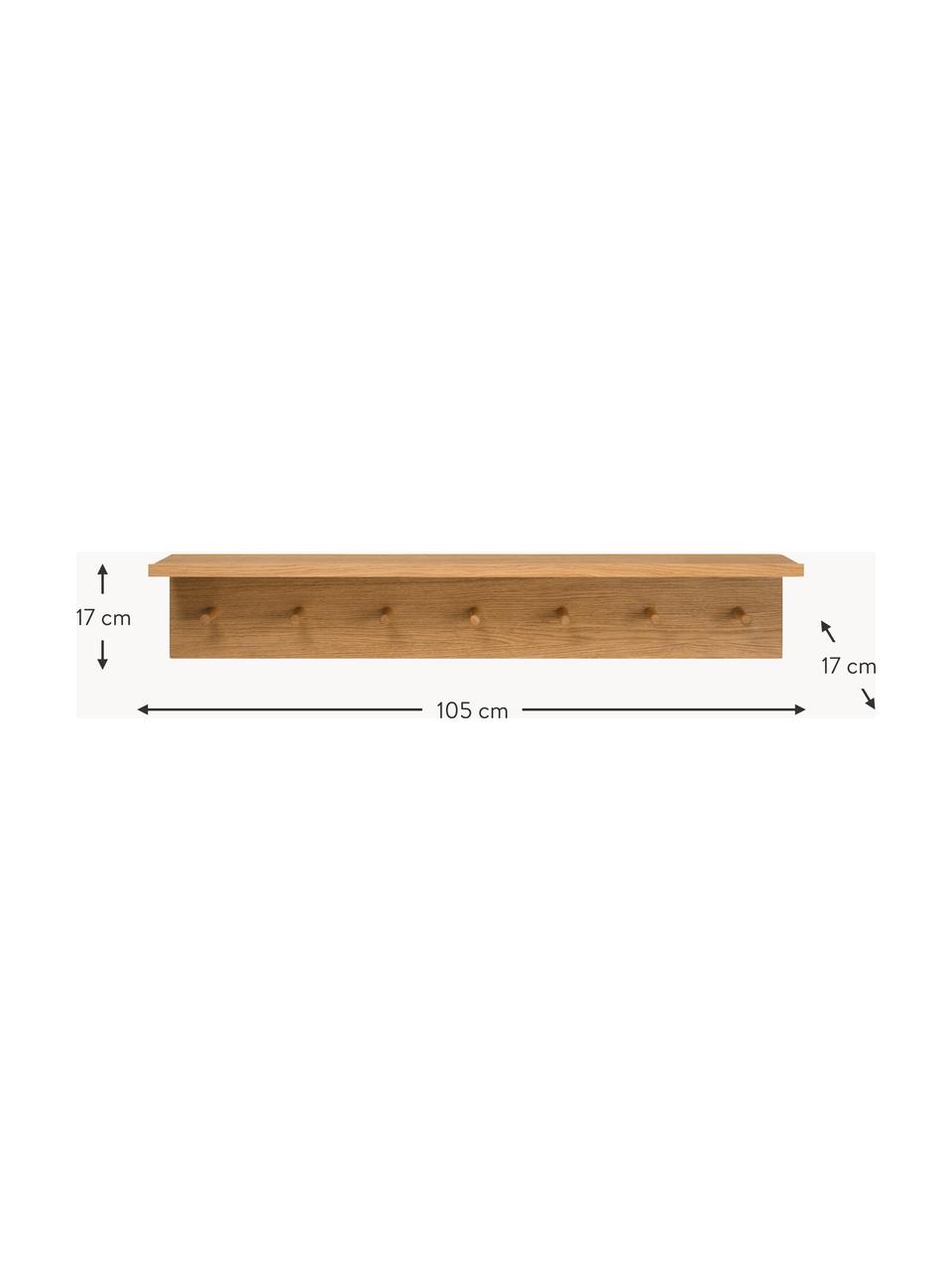 Appendiabiti in legno Place, larg. 105 cm, Legno di quercia, Larg. 105 cm