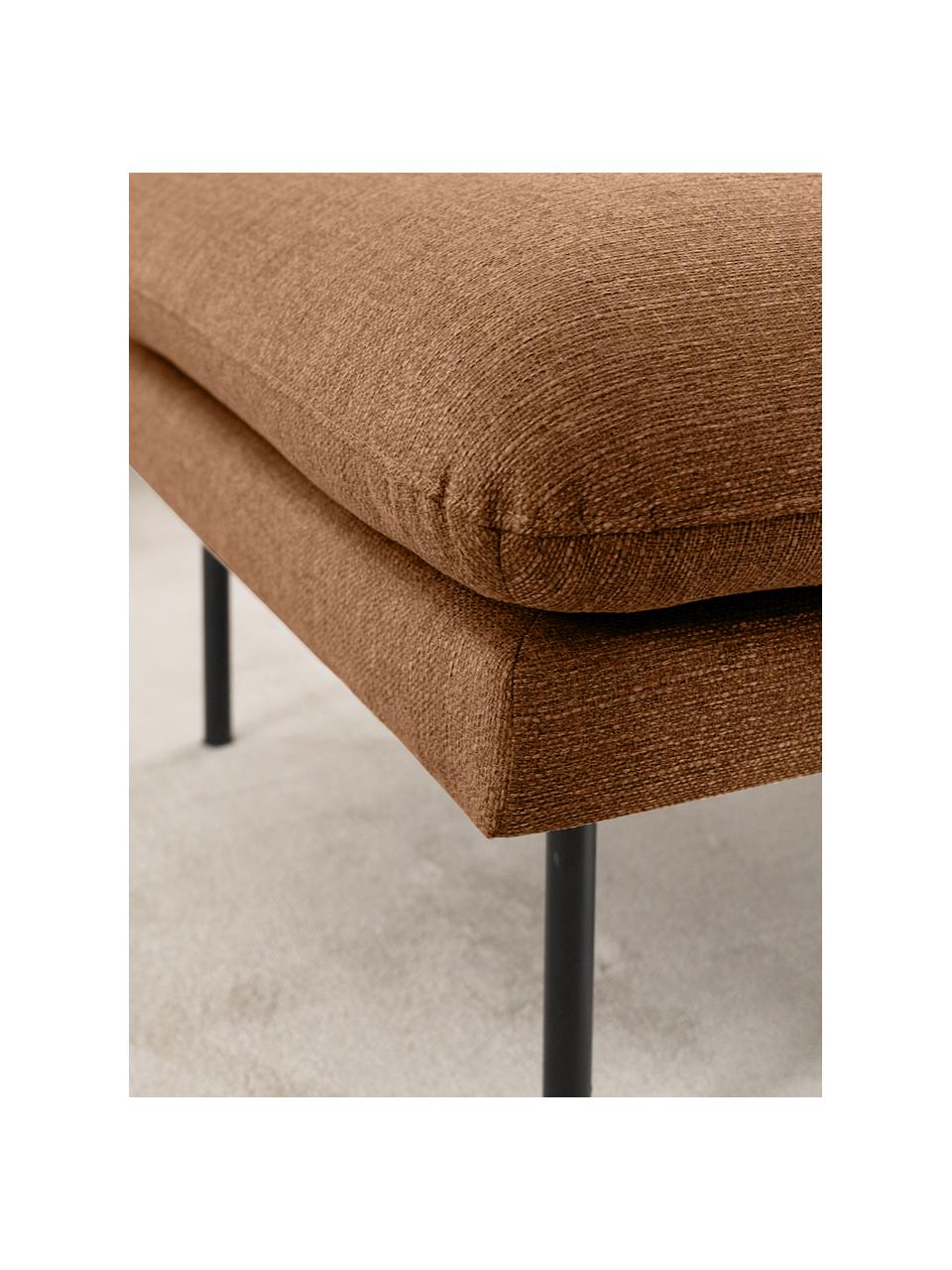 Sofa-Hocker Moby, Bezug: Polyester Der hochwertige, Gestell: Massives Kiefernholz, FSC, Webstoff Braun, B 78 x T 78 cm