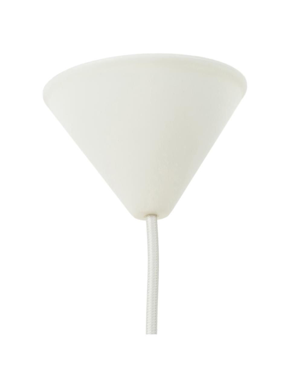 Závěsné svítidlo z peří Eos, Světle béžová, Ø 45 cm, V 30 cm