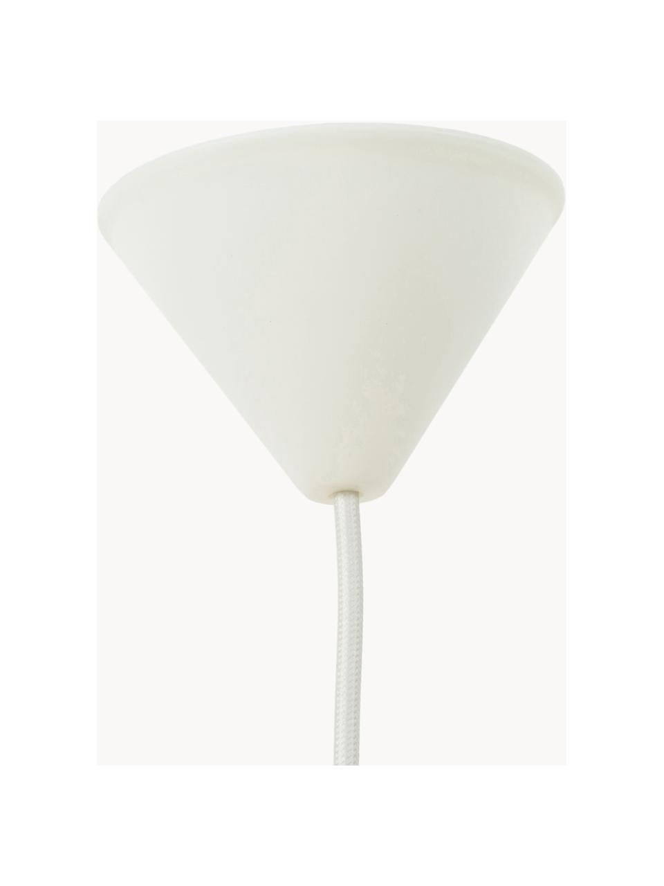 Grote hanglamp Eos van veren, Lampenkap: ganzenveren, RDS gecertif, Lichtbeige, Ø 45 x H 30 cm