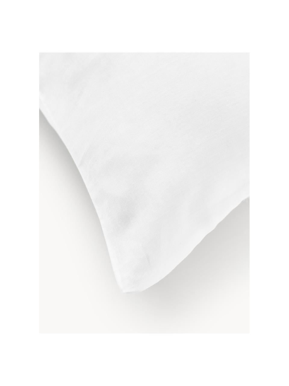 Funda de almohada de satén Comfort, Blanco, An 45 x L 110 cm