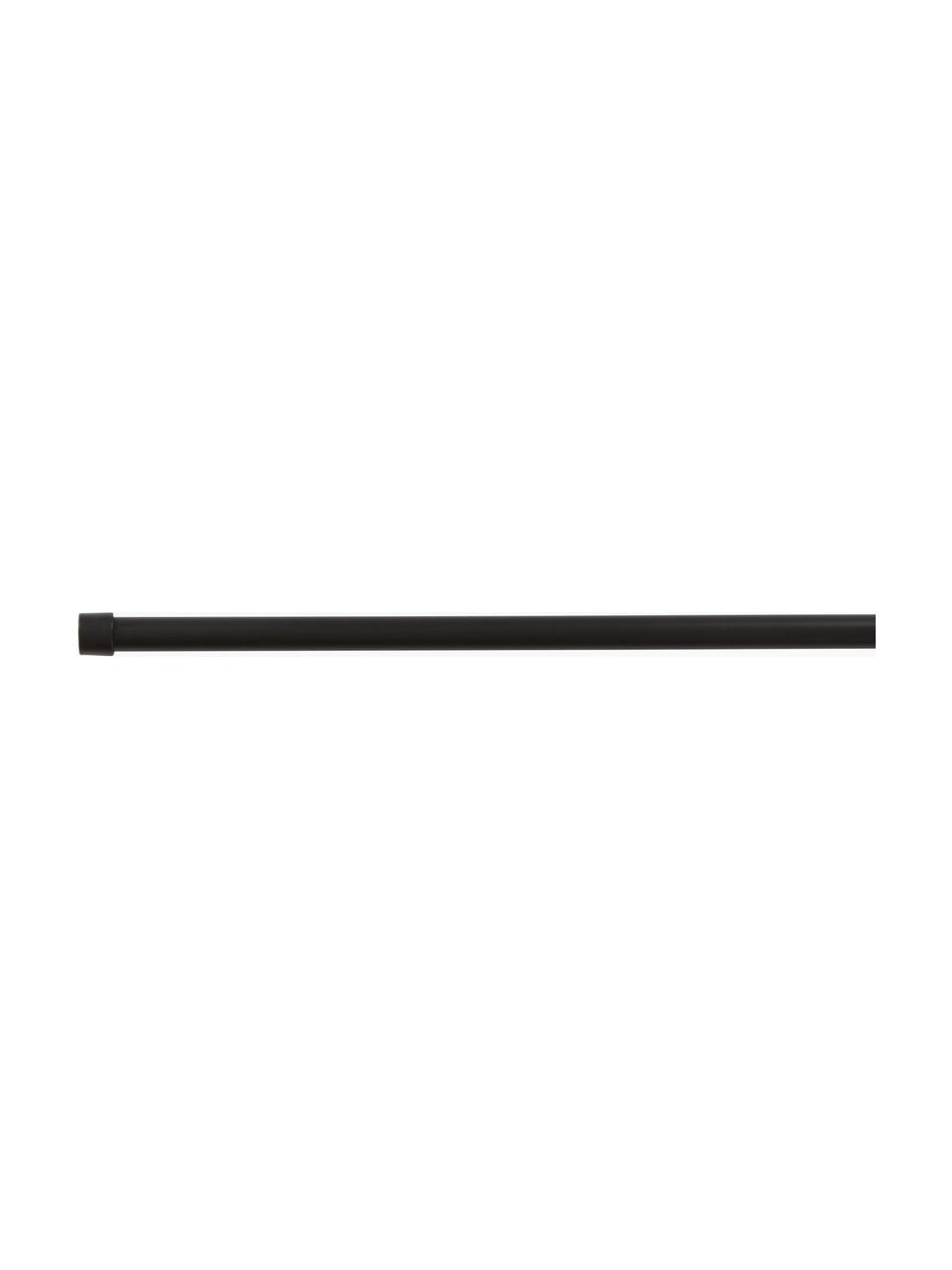 Barra de cortina Basic, 67-180 cm, Metal recubierto, Negro, An 67-180 x Al 3 cm