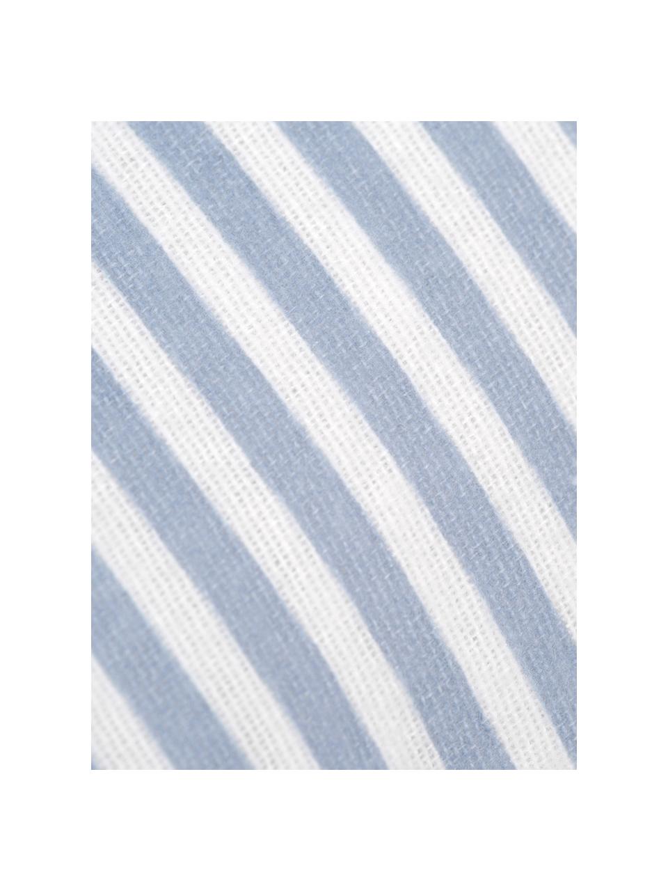 Flanell-Wendebettdeckenbezug Alice mit Sternen, Webart: Flanell Flanell ist ein s, Hellblau, Weiss, 200 x 210 cm