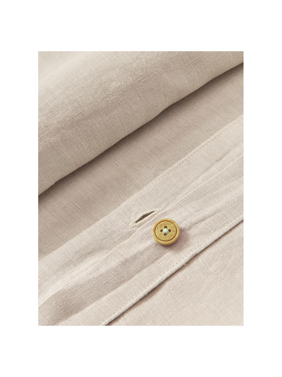 Housse de couette en lin délavé Airy, 100 % pur lin
Densité 110 fils par pouce carré, qualité standard

Le lin est une fibre naturelle qui se caractérise par sa respirabilité, sa résistance et sa douceur. Le lin est un matériau rafraîchissant et absorbant qui absorbe et évacue rapidement l'humidité, ce qui le rend idéal pour les températures chaudes.

Le matériau est certifié STANDARD 100 OEKO-TEX®, 15.HIN.65948, HOHENSTEIN HTTI, Taupe, larg. 200 x long. 200 cm