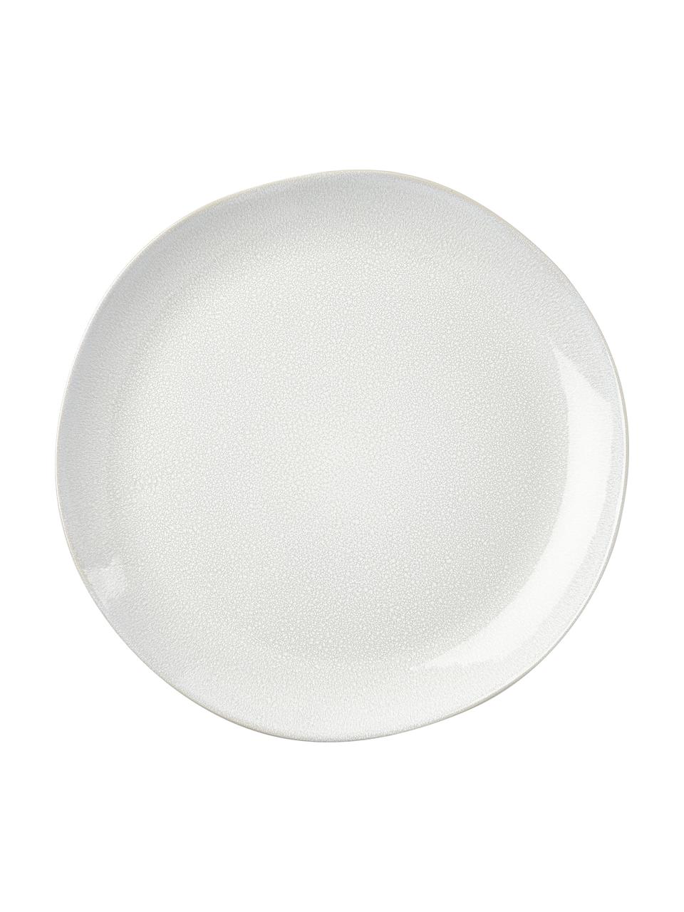Set de desayuno esmaltado Gemma, 4 comensales (12 pzas.), Gres, Blanco crema, Set de diferentes tamaños