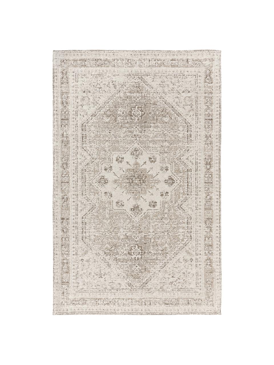 Ženilkový koberec Mahdi, 66% polyester, 34% vlna (RWS certifikát), Béžová, Š 120 x D 180 cm (veľkosť S)