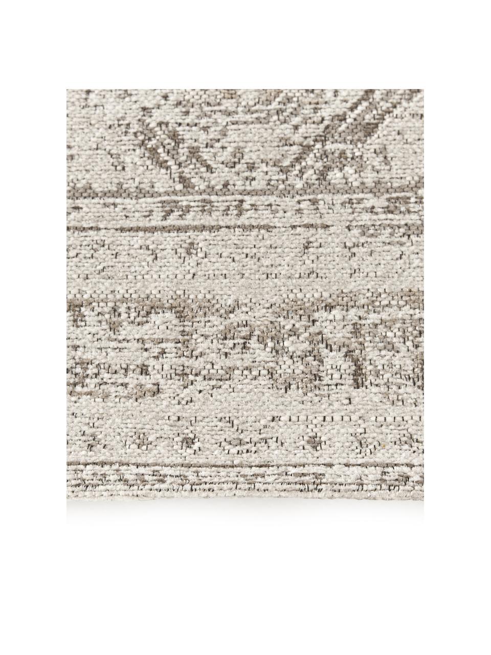 Chenille vloerkleed Mahdi, 66% polyester, 34% wol (RWS-gecertificeerd), Beige, B 120 x L 180 cm (maat S)
