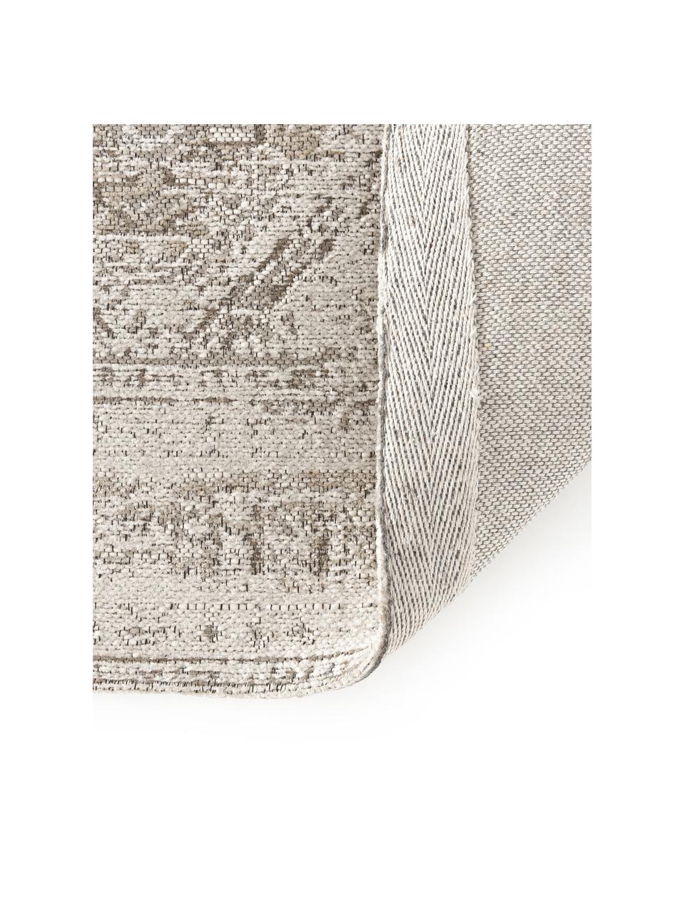Tappeto in ciniglia Mahdi, 66% poliestere, 34% lana (certificato RWS), Beige, Larg. 120 x Lung. 180 cm (taglia S)