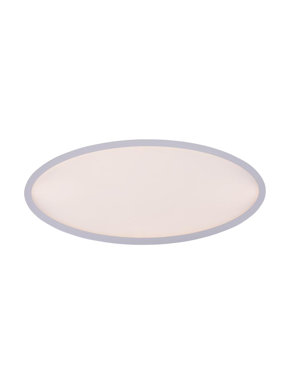 Ovaal dimbaar LED paneel Pesaro met afstandsbediening, Diffuser: kunststof, Wit, 80 x 6 cm