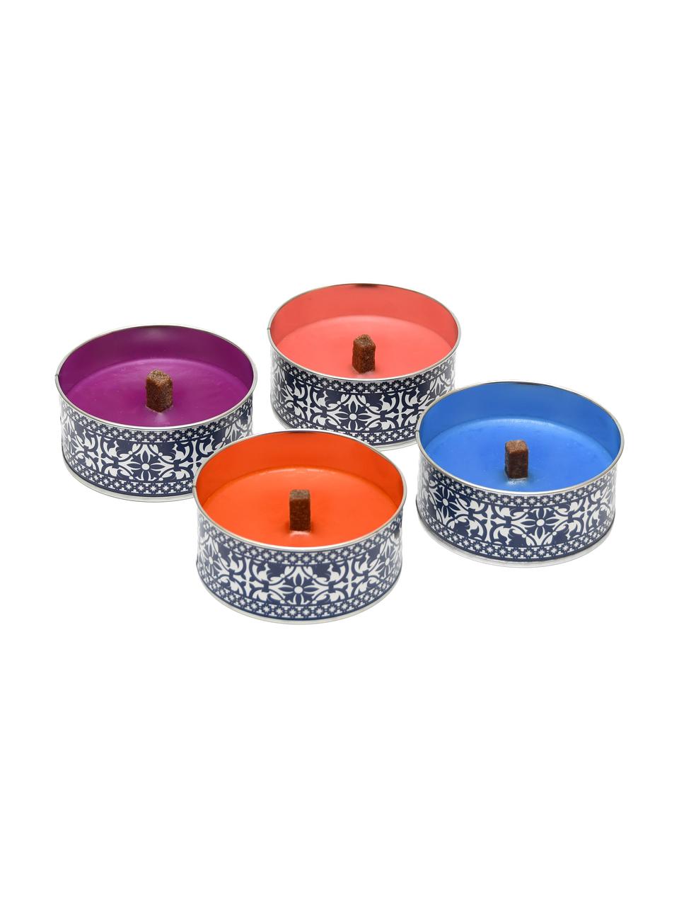 Set candele Portugal, Contenitore: metallo rivestito, Multicolore, Ø 10 x Alt. 5 cm