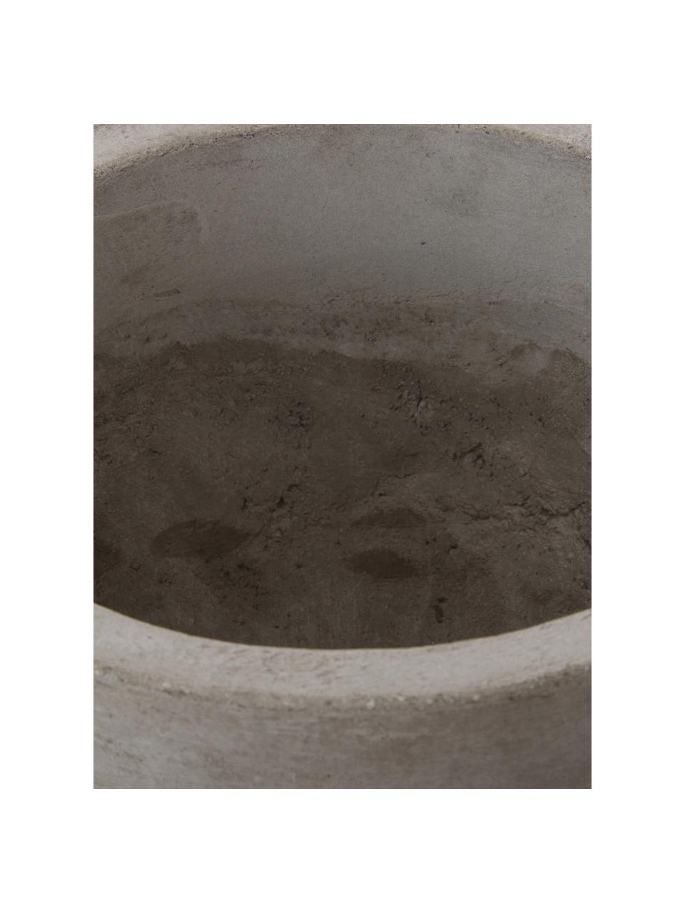 Grand pot de fleurs béton Rom, Ciment, Gris, Ø 23 x haut. 18 cm