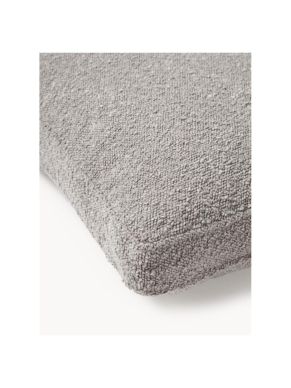 Bouclé-Sofa-Kissen Tribeca, Hülle: Bouclé (93 % Polyester, 6, Bouclé Grau, B 50 x L 50 cm