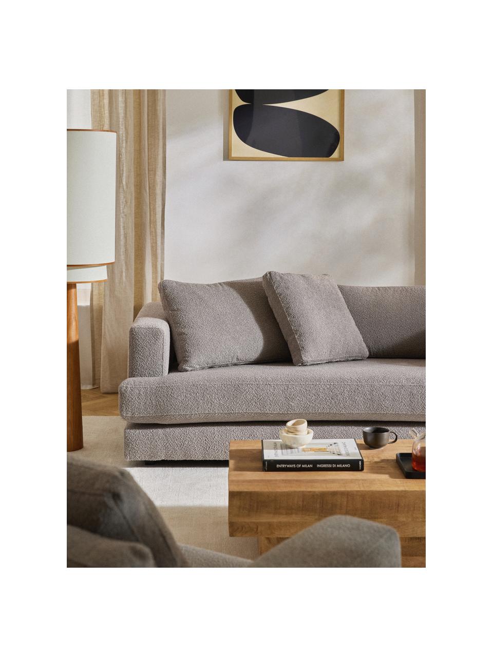 Bouclé-Sofa-Kissen Tribeca, Hülle: Bouclé (93 % Polyester, 6, Bouclé Grau, B 50 x L 50 cm