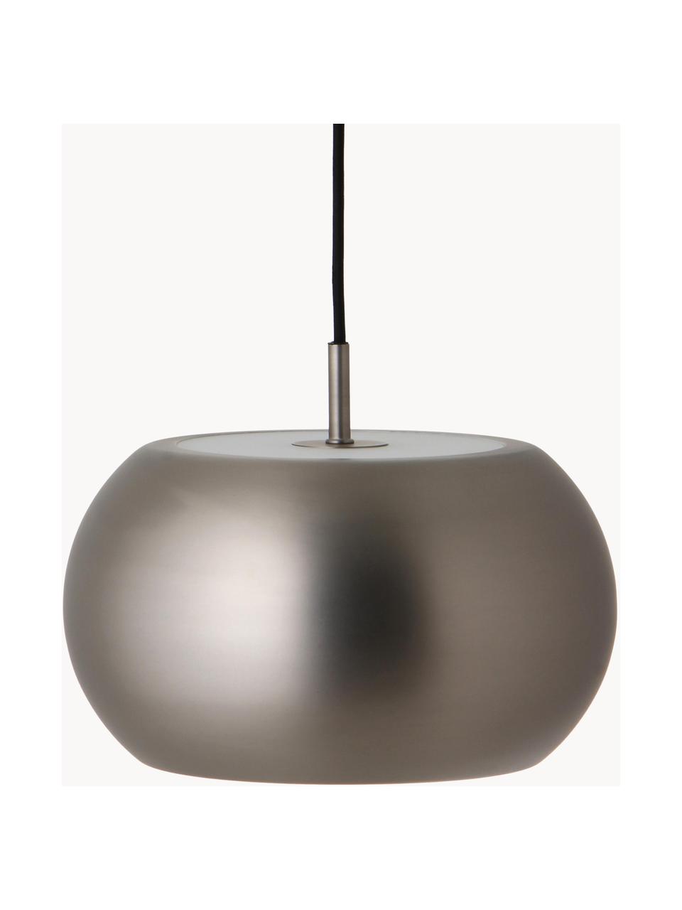 Lámpara de techo de diseño BF, Pantalla: metal satinado, Cable: cubierto en tela, Latón, Ø 28 x Al 16 cm