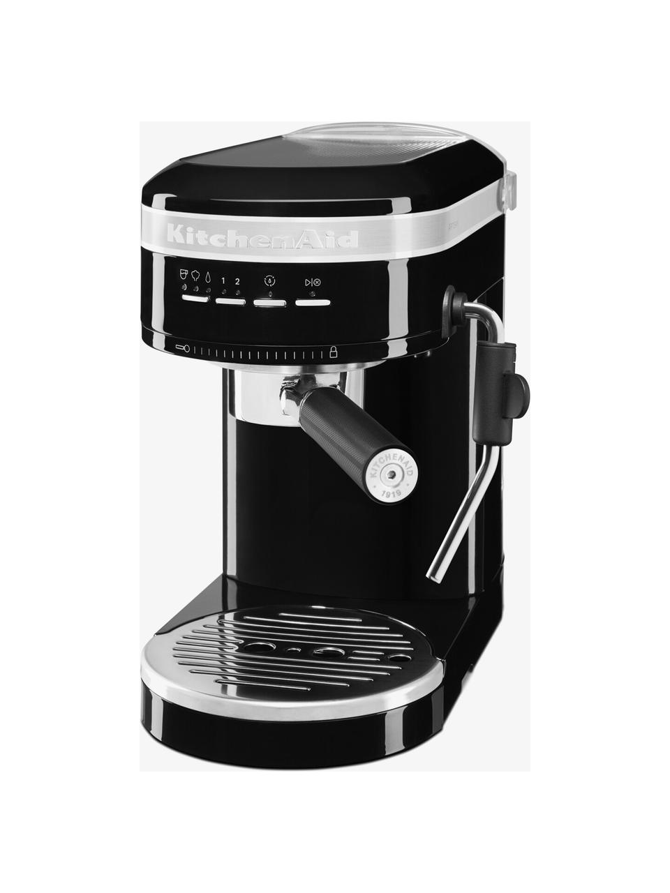 Espressomaschine Artisan, Gehäuse: Edelstahl, Schwarz, glänzend, B 34 x H 29 cm