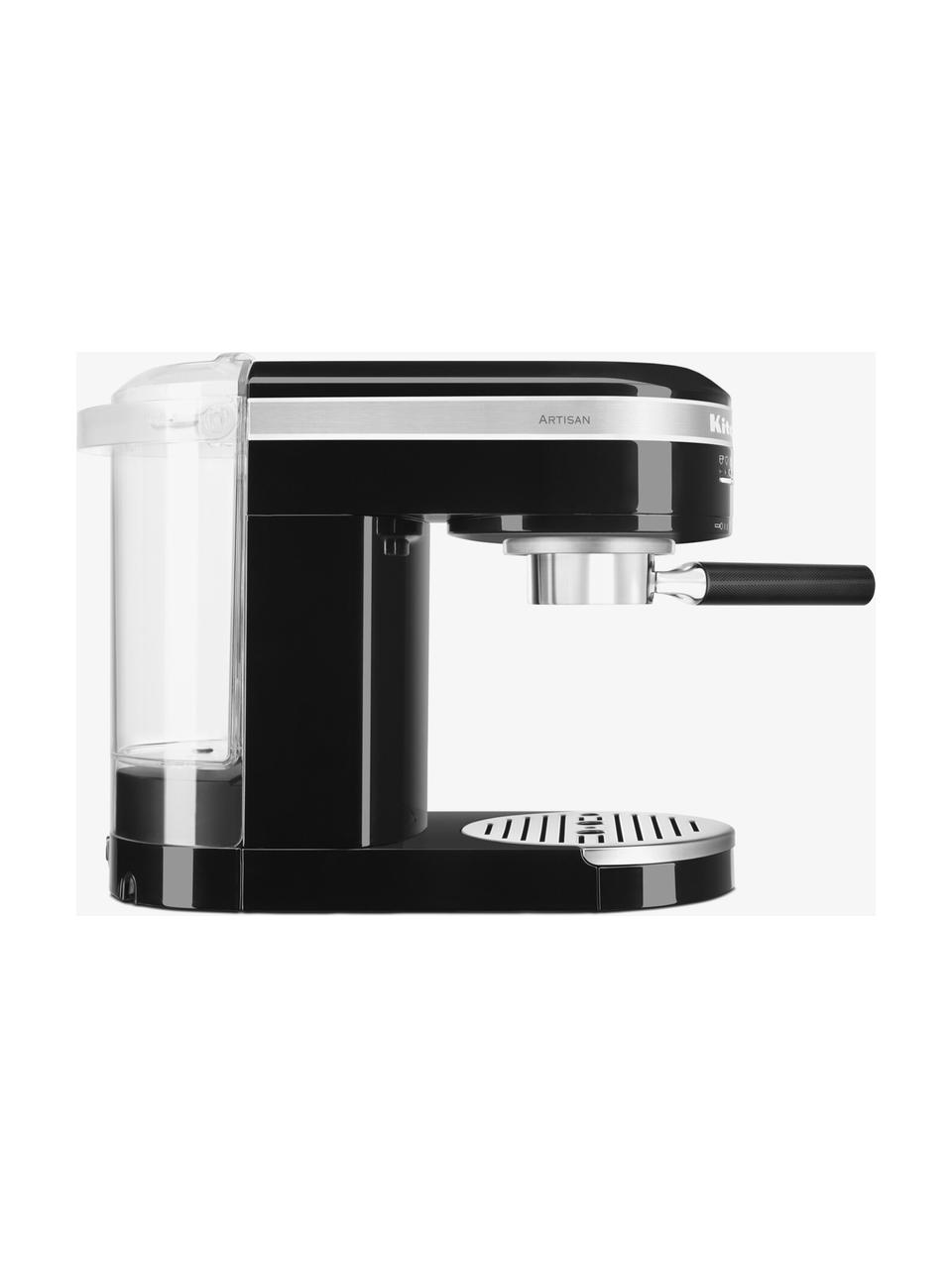 Espressomaschine Artisan, Gehäuse: Edelstahl, Schwarz, glänzend, B 34 x H 29 cm