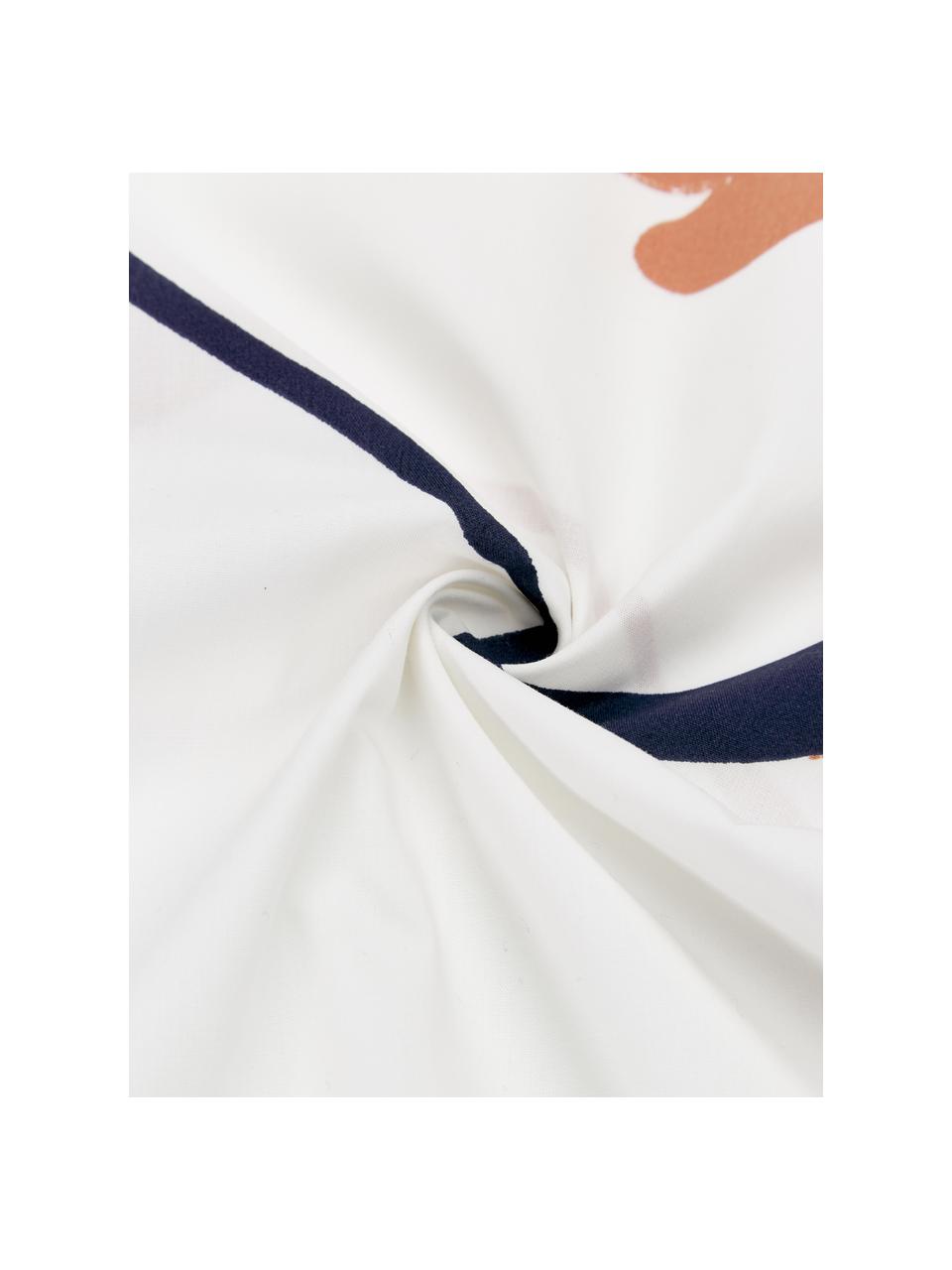 Baumwollperkal-Kopfkissenbezüge Dazy, 2 Stück, Webart: Perkal Fadendichte 180 TC, Weiß, Mehrfarbig, 40 x 80 cm