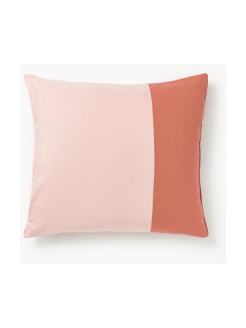 Katoenen kussenhoes Harvey, Weeftechniek: renforcé Draaddichtheid 1, Rood, roze, B 60 x L 70 cm