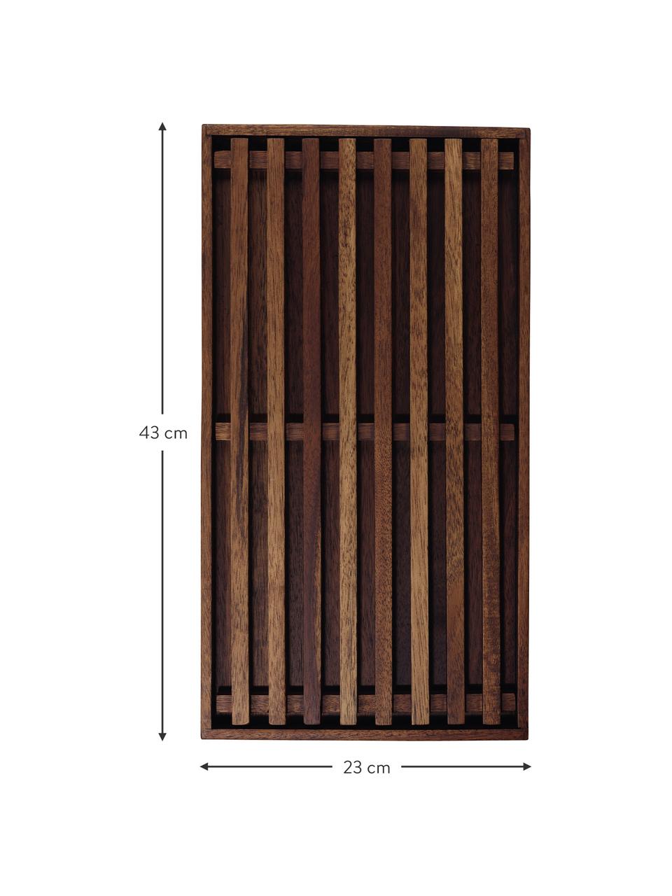 Planche à pain en bois Wood Light, Bois d'acacia, Bois d'acacia, larg. 23 x long. 43 cm