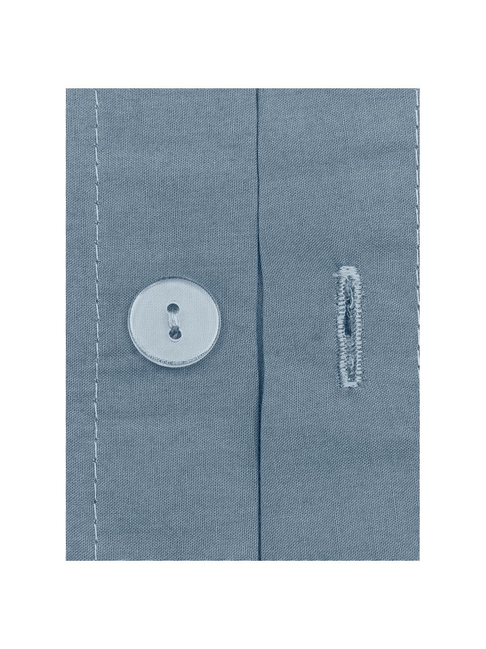 Baumwollperkal-Bettwäsche Elsie, Webart: Perkal Fadendichte 200 TC, Blau, 135 x 200 cm + 1 Kissen 80 x 80 cm