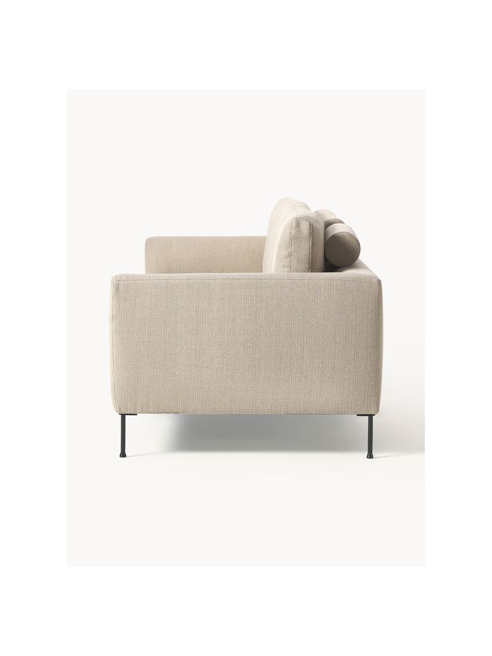 Sofa Cucita (3-Sitzer), Bezug: Webstoff (100% Polyester), Gestell: Massives Kiefernholz, Bir, Webstoff Beige, B 228 x T 94 cm