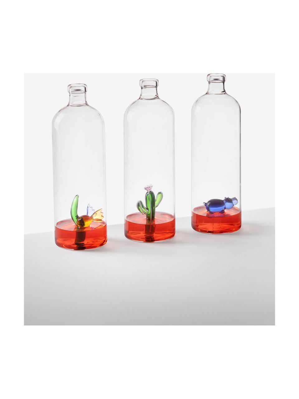 Ručně vyrobený karafa na vodu Animal Farm, 1,1 l, Borosilikátové sklo, Transparentní, více barev, 1,1 l