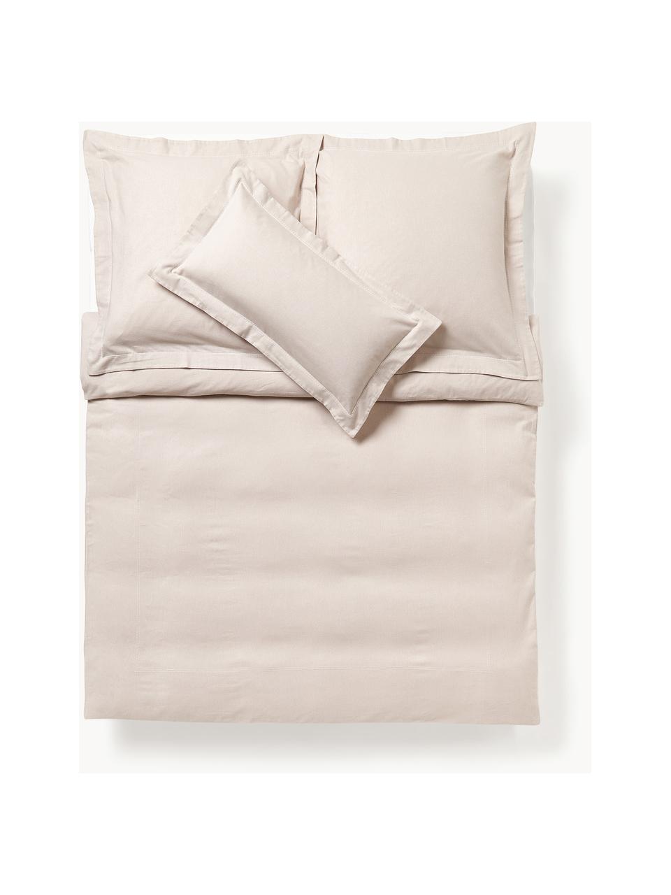 Funda nórdica de franela Laia, Beige, Cama 90 cm (155 x 220 cm)