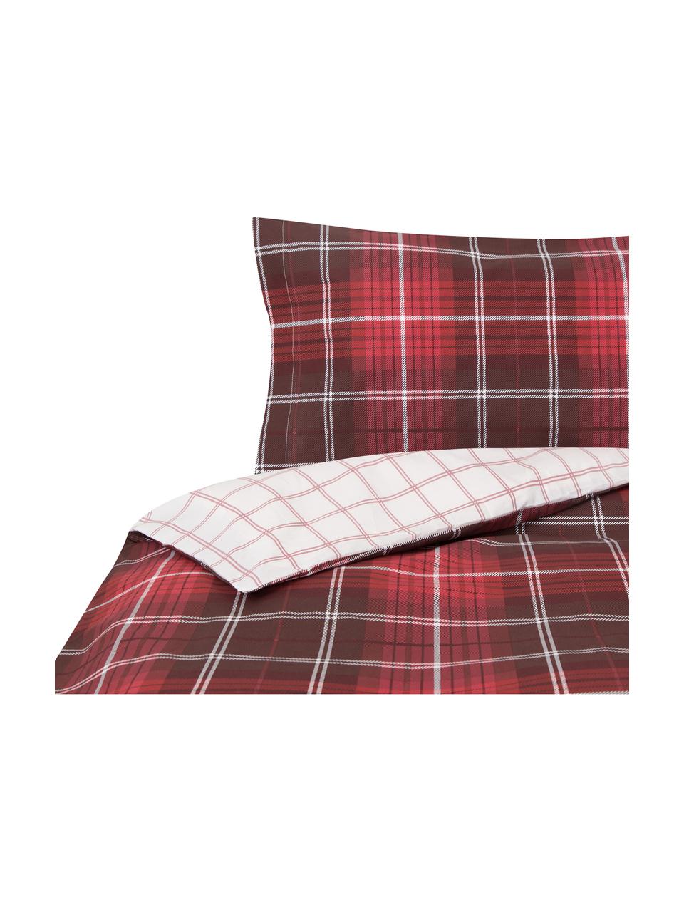 Funda nórdica Tartan Check, Algodón
El algodón da una sensación agradable y suave en la piel, absorbe bien la humedad y es adecuado para personas alérgicas, Rojo, blanco, Cama 180/200 cm (260 x 240 cm)