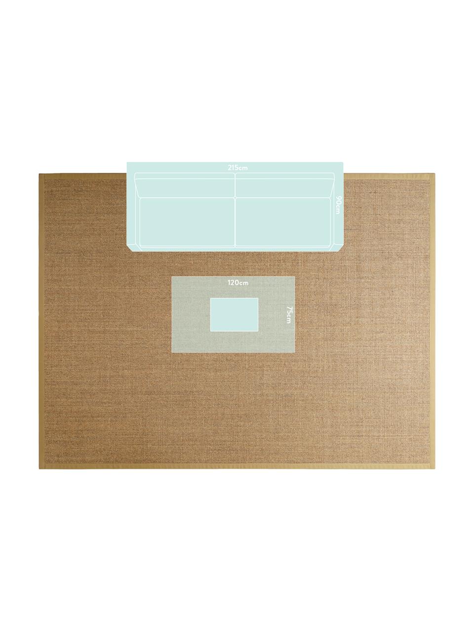 Sisalteppich Leonie in Beige, Flor: 100% Sisalfaser, Rückseite: Latex, Beige, B 300 x L 400 cm (Größe XL)