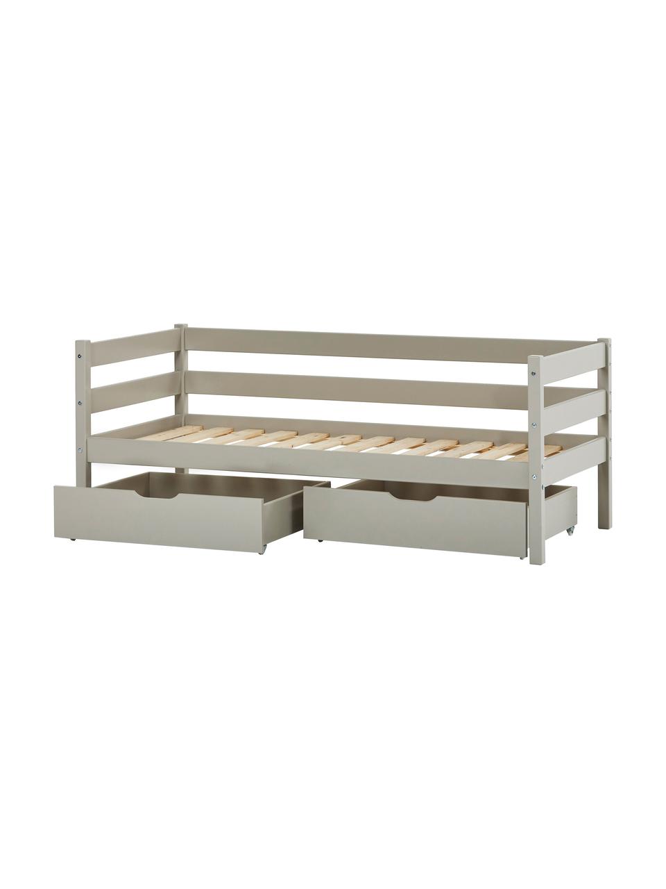 Schubladen Eco Comfort, 2 Stück, Mitteldichte Holzfaserplatte (MDF), lackiert, Grau, B 76 x T 60 cm