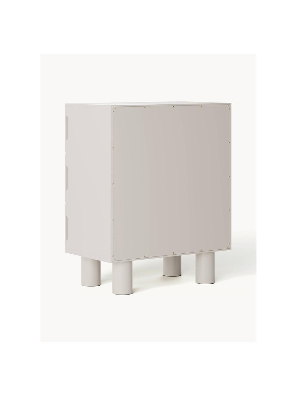 Commode Fana, Blanc crème, larg. 90 x haut. 111 cm
