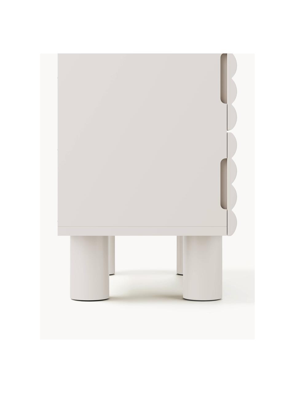 Commode Fana, Blanc crème, larg. 90 x haut. 111 cm