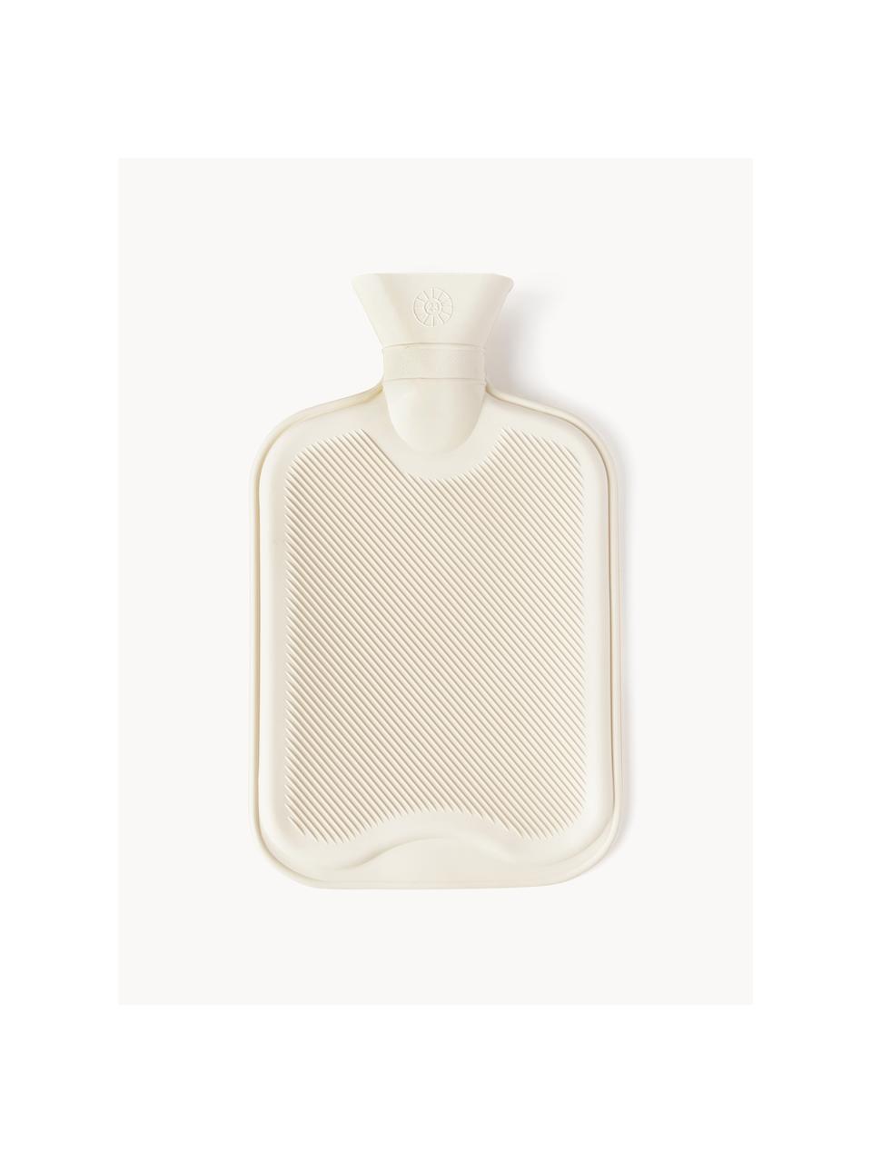 Termofor Rubber Bottle, 100 % guma, Lomená biela, Š 20 x D 32 cm