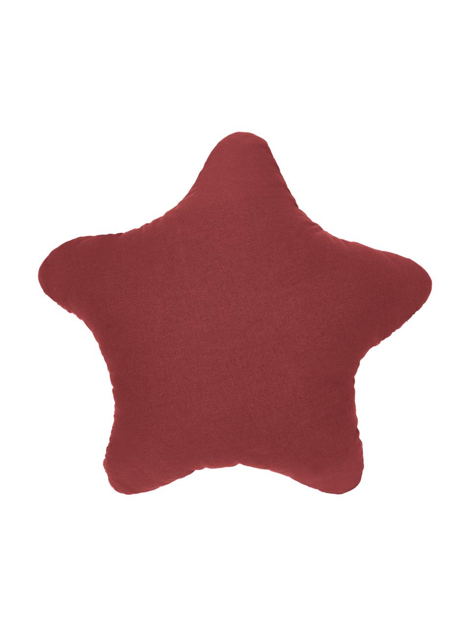 Coussin étoile grosse maille Sparkle, Lie de vin, larg. 45 x long. 45 cm