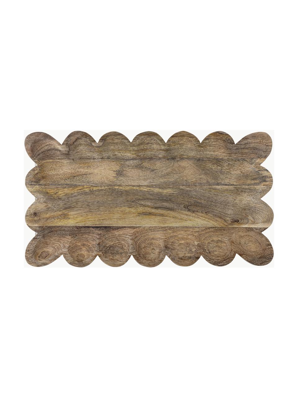 Handgefertigte Servierplatte Kallo aus Mangoholz, Mangoholz, Mangoholz, B 45 x T 25 cm