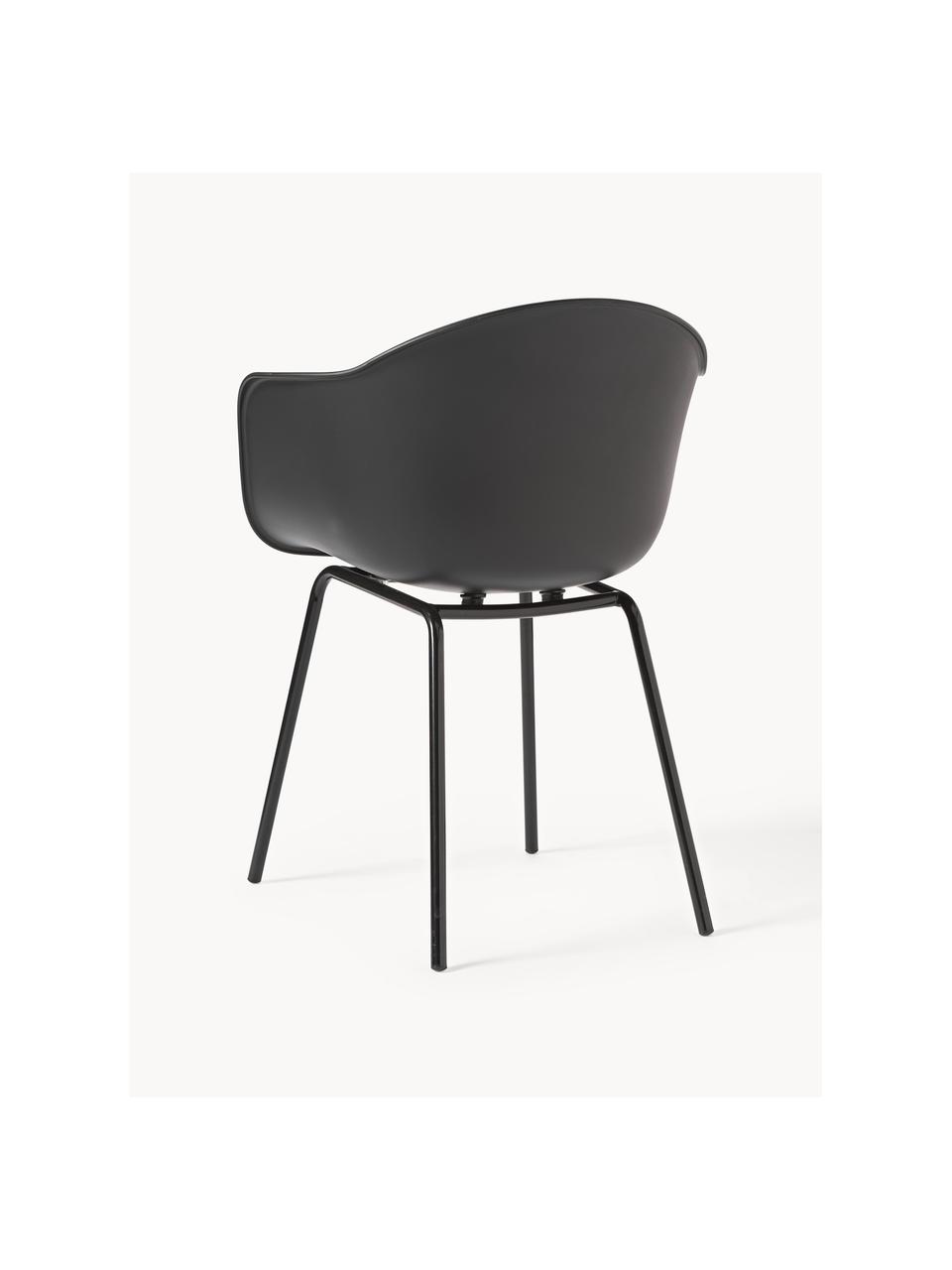 Fauteuil design Claire, Noir, larg. 60 x prof. 54 cm