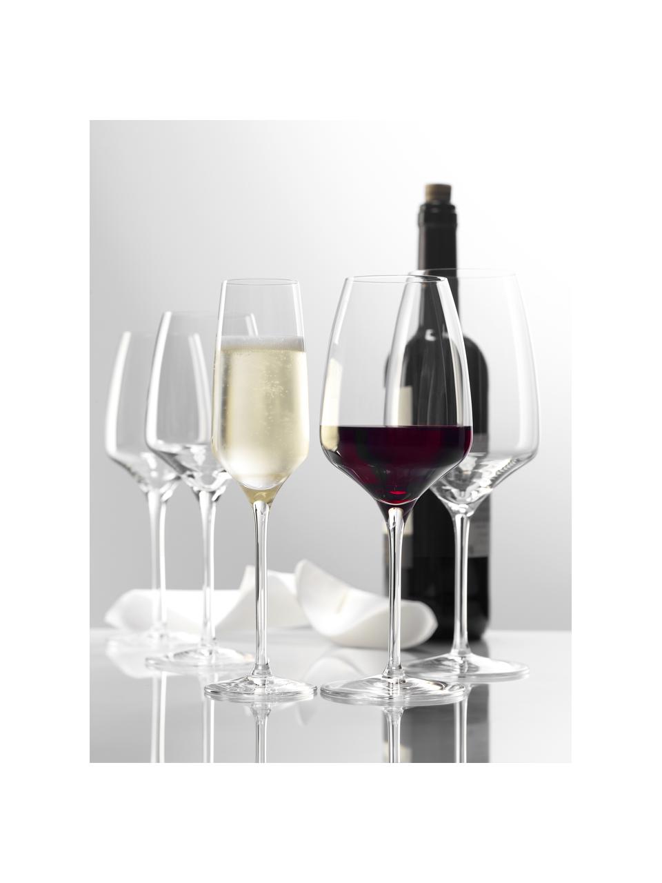Flûtes à champagne en cristal Experience, 6 pièces, Cristal, Transparent, Ø 6 x haut. 22 cm, 190 ml