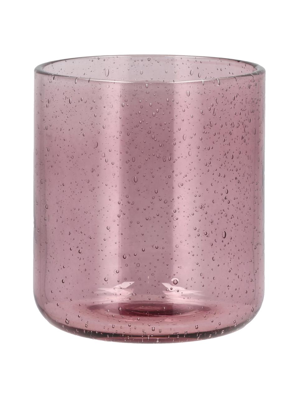 Wassergläser Valencia in Rosa, 6 Stück, Glas, Rosa, Ø 8 x H 9 cm, 300 ml