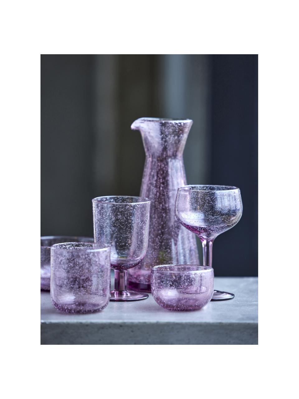 Bicchiere acqua Valencia 6 pz, Vetro, Rosa, Ø 8 x Alt. 9 cm, 300 ml