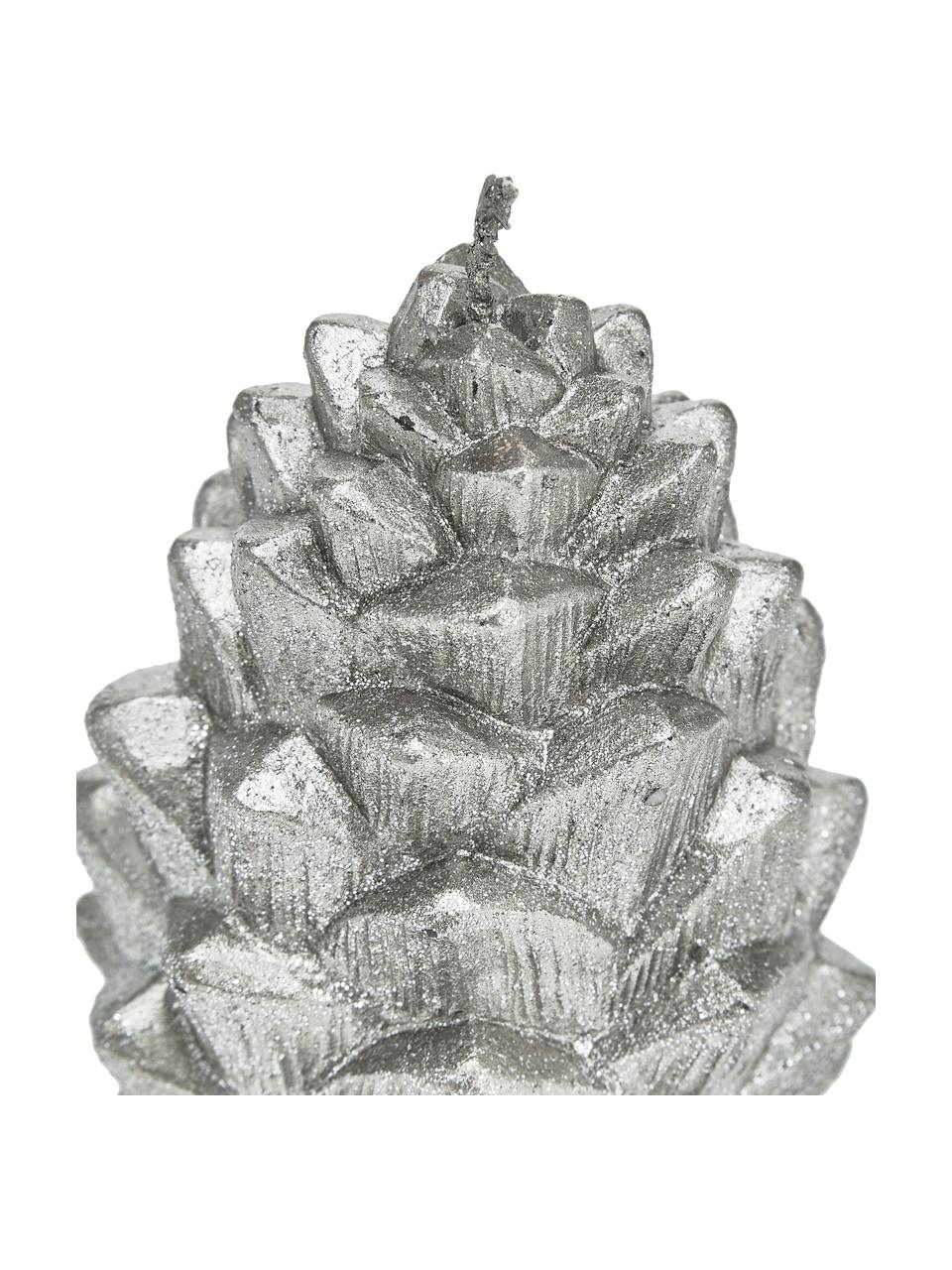 Świeca Nordic Pine, Wosk, Odcienie srebrnego, Ø 7 x W 10 cm