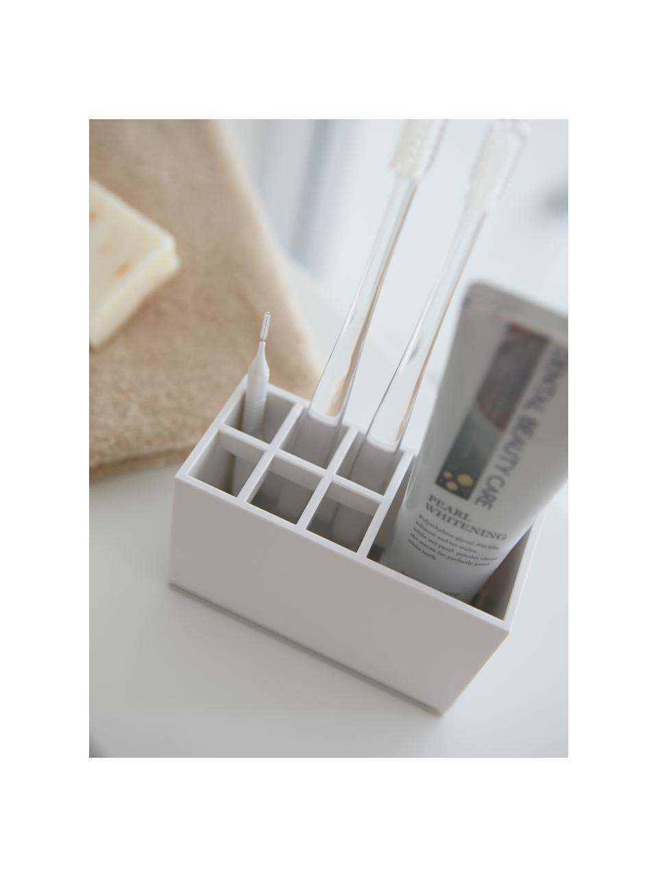 Organizador cepillos de dientes Mist, Plástico, Blanco, An 11 x Al 7 cm