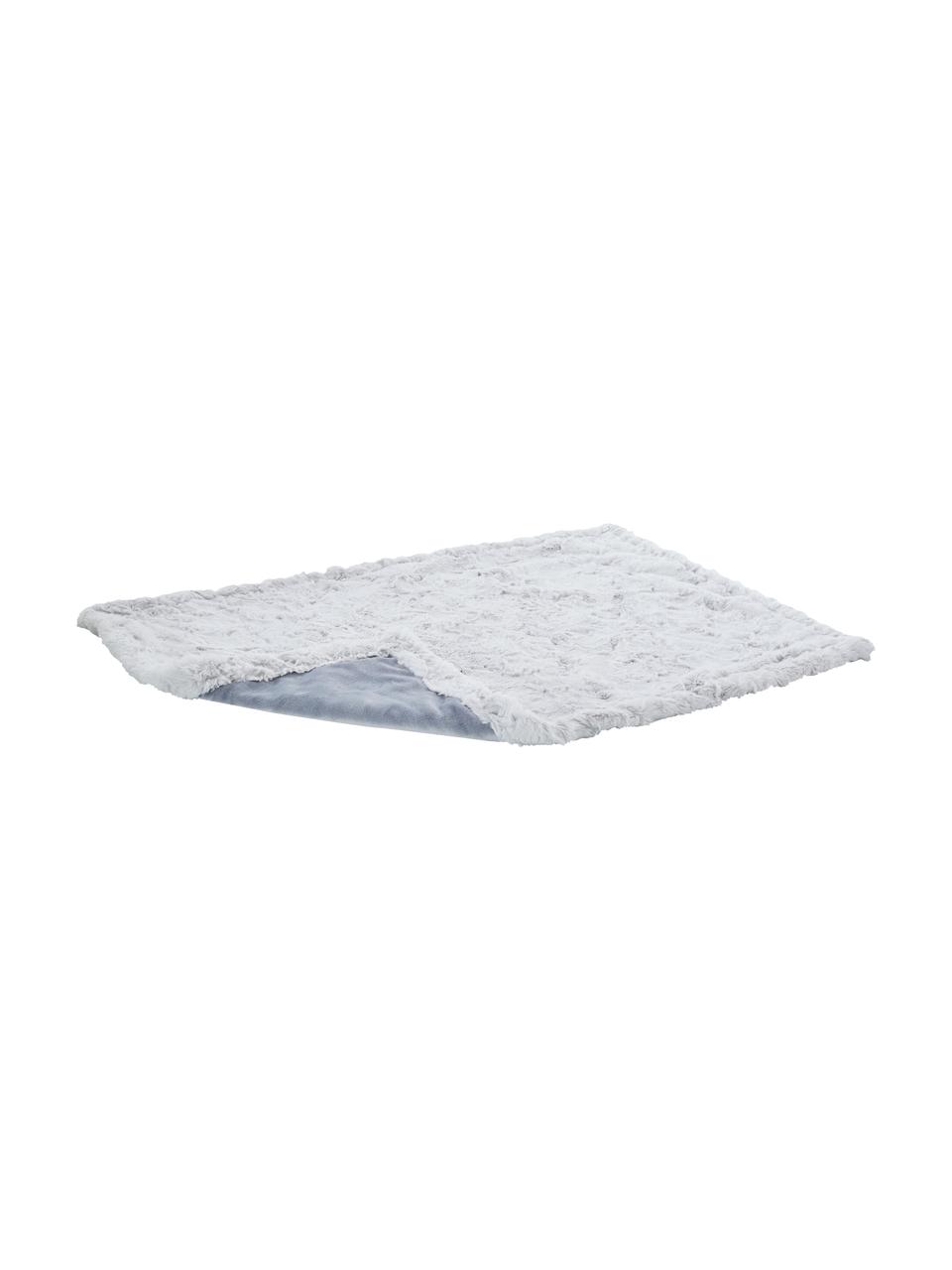 Posłanie dla zwierząt Cozy, różne rozmiary, Aksamit (100% poliester), Jasny szary, jasny niebieski, S 50 x D 70 cm