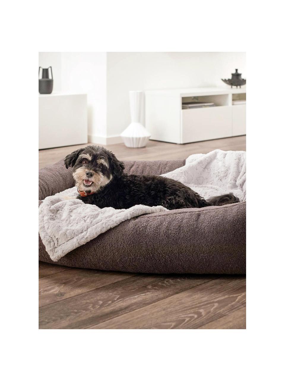 Prošívaná podložka pro domácí mazlíčky Cozy, různé velikosti, Samet (100 % polyester), Světle šedá, světle modrá, Š 50 cm, H 70 cm