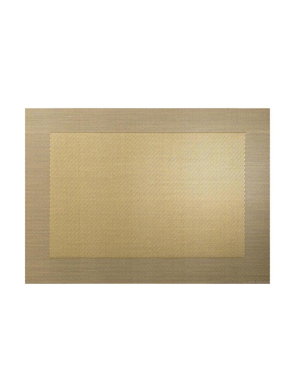 Manteles individuales de plástico Trefl, 2 uds., Plástico (PVC), Dorado, An 33 x L 46 cm