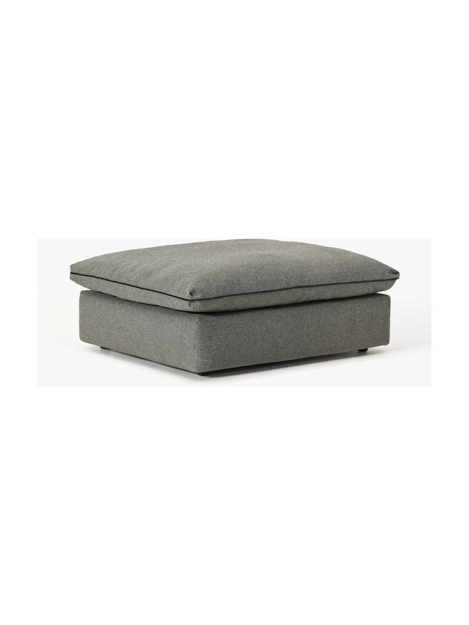 Hocker Felix, Bezug: 100 % Polyester Der strap, Gestell: Massives Kiefern- und Fic, Webstoff Dunkelgrau, B 100 x T 110 cm