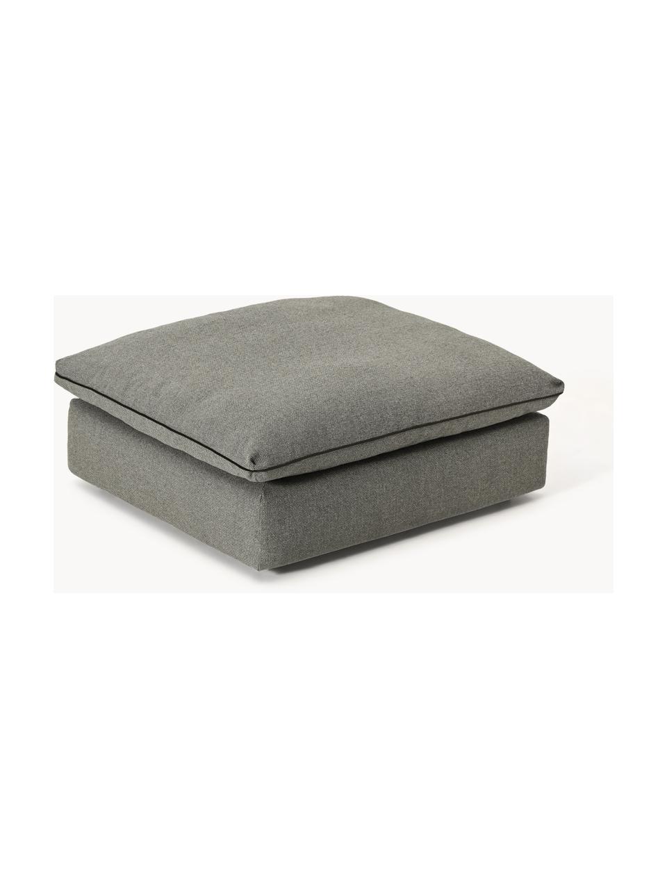 Hocker Felix, Bezug: 100 % Polyester Der strap, Gestell: Massives Kiefern- und Fic, Webstoff Dunkelgrau, B 100 x T 110 cm