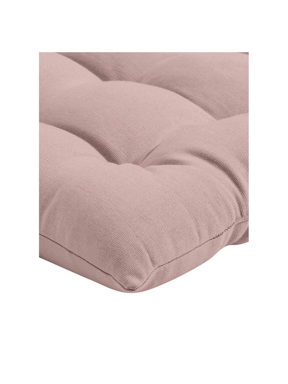 Cojines de asiento Ava, 2 uds., Funda: 100% algodón, Rosa palo, An 40 x L 40 cm